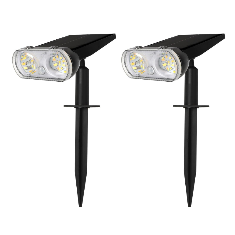 LED ηλιακό φωτιστικό κήπου, εξωτερικό αδιάβροχο φως με αισθητήρα, φωτισμός ατμόσφαιρας κήπου