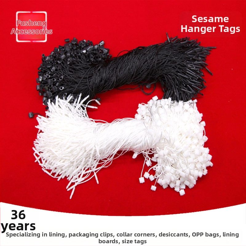 Fusheng szezámmag-gyöngyök, kör fejűek, 1000 darab, ruházathoz és csomagoláshoz, akasztózsinór 18,5 cm
