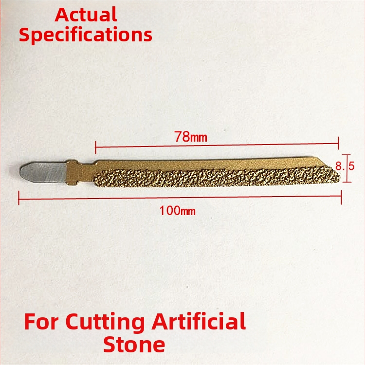 10 cm diamantový kotúč na priamočiaru pílu, spájkovaný na rezanie umelého kameňa