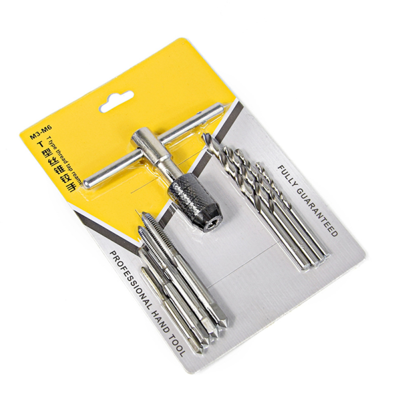 Σετ εννέα τεμαχίων Tap and Die, M3-6T, με στριφτή λαβή