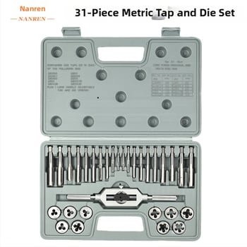 Σετ 31 τεμαχίων Tap & Die, μετρικά και ιντσικά μεγέθη, M6-M24 – χειροκίνητο κιτ για συγκόλληση ροπών