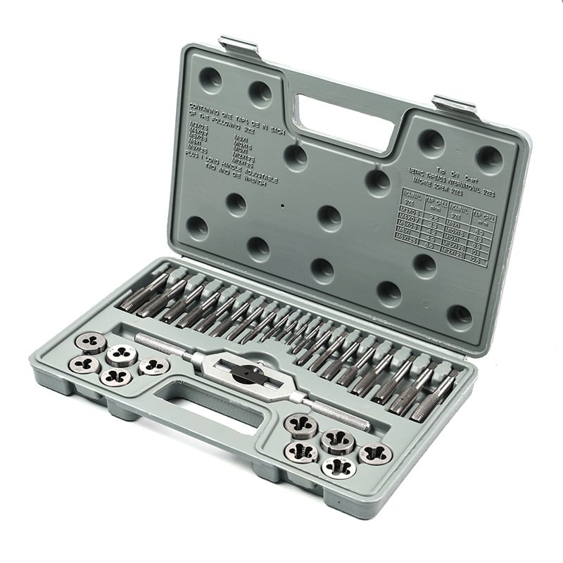 Σετ 31 τεμαχίων Tap & Die, μετρικά και ιντσικά μεγέθη, M6-M24 – χειροκίνητο κιτ για συγκόλληση ροπών