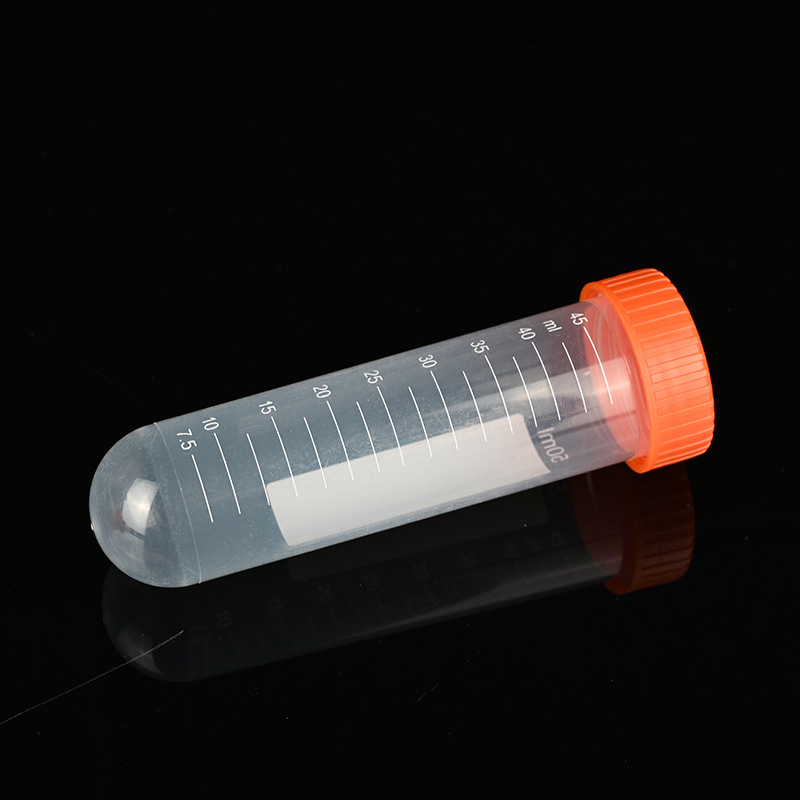 50 ml διαφανές σωληνάκι φυγοκέντρησης με βιδωτό καπάκι, βαθμονομημένο, μιας χρήσης; 50 τεμάχια ανά πακέτο, 24 πακέτα ανά κουτί