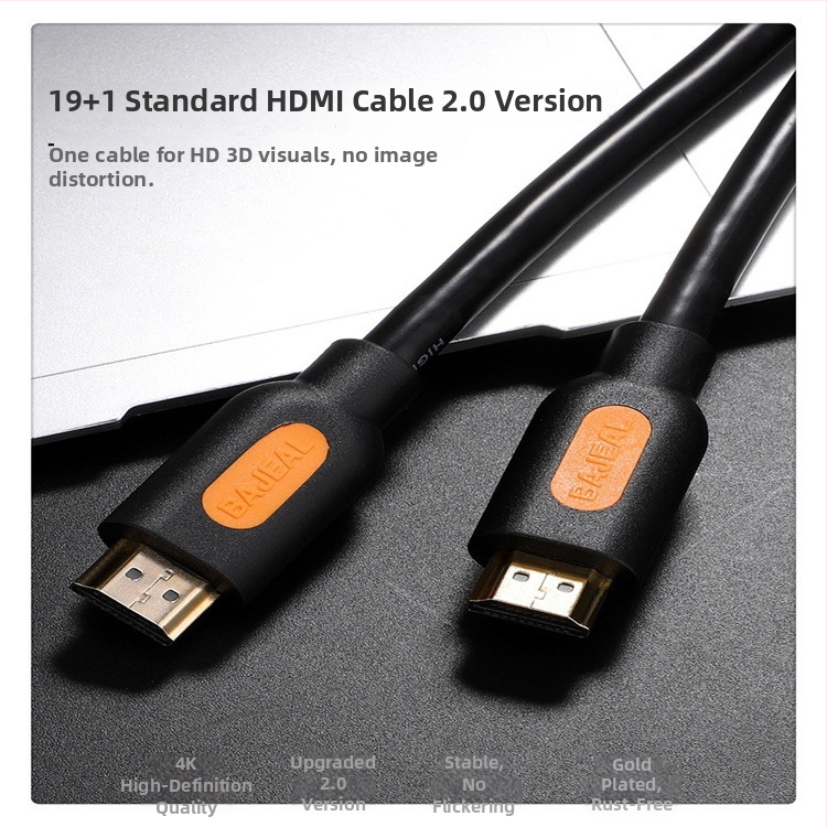 Kábel Hundred Traces 4K HDMI - bezkyslíkatá meď, 19+1, verzia 2.0, kábel pre video s vysokým rozlíšením HDTV, 20 m