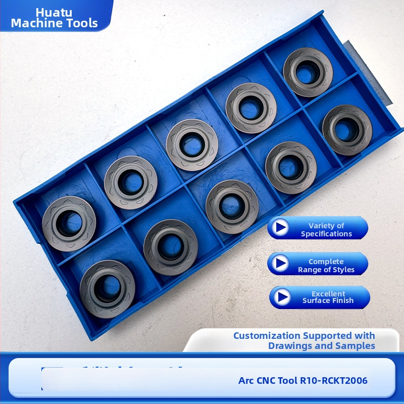 Huatong Arc CNC ένθετο R10-RCKT2006, ανοξείδωτος χάλυβας, εξωτερικό εργαλείο τόρνου με διάσπαση τσιπ