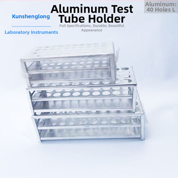 40 lyukú alumínium kísérleti tubusállvány, laboratóriumi oktatáshoz