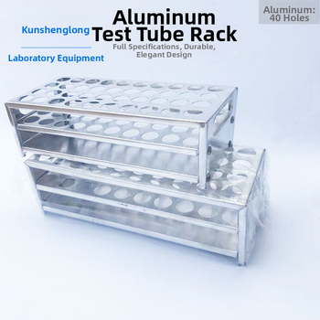 40 lyukú alumínium kísérleti tubusállvány, laboratóriumi oktatáshoz