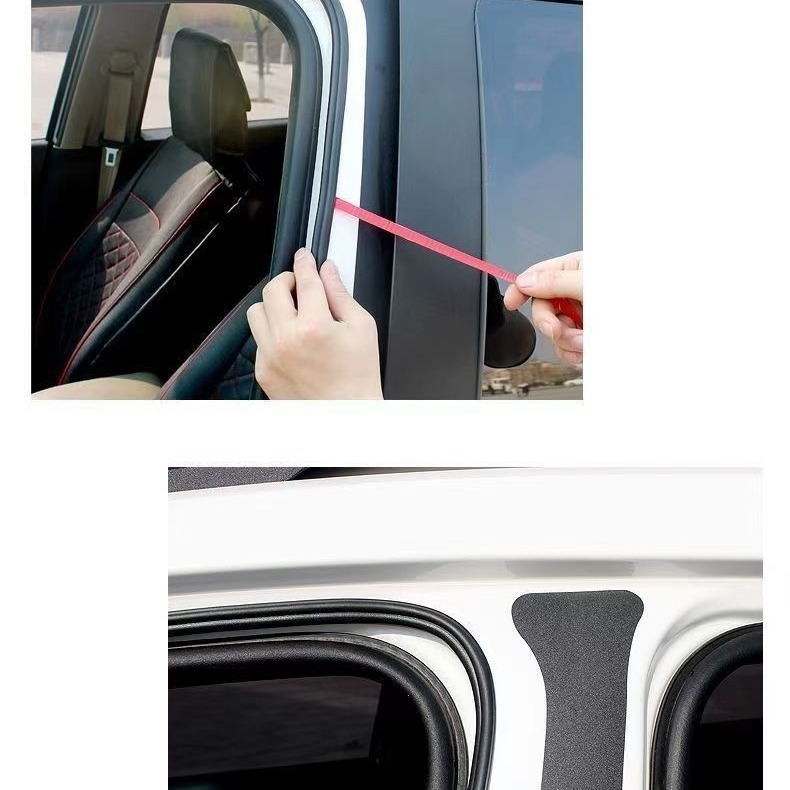 Haokai B-típusú önragasztó autós tömítőszalag - ajtók, motorháztető és csomagtartó számára, hangszigetelés, por- és vízállóság