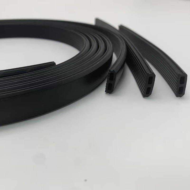 Elastomérový tesniaci pás s drážkou v tvare lotosového listu, prachotesný, TPE/EPDM, vodeodolný, vysoká elasticita, pevné tesnenie