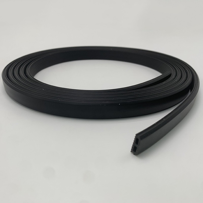 Elastomérový tesniaci pás s drážkou v tvare lotosového listu, prachotesný, TPE/EPDM, vodeodolný, vysoká elasticita, pevné tesnenie