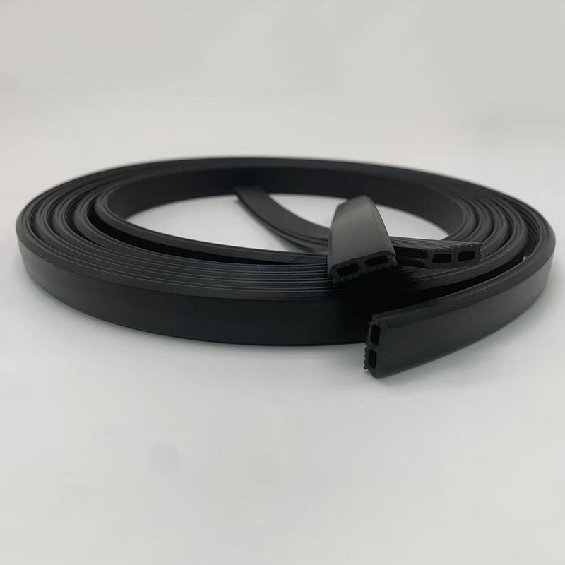 Elastomérový tesniaci pás s drážkou v tvare lotosového listu, prachotesný, TPE/EPDM, vodeodolný, vysoká elasticita, pevné tesnenie