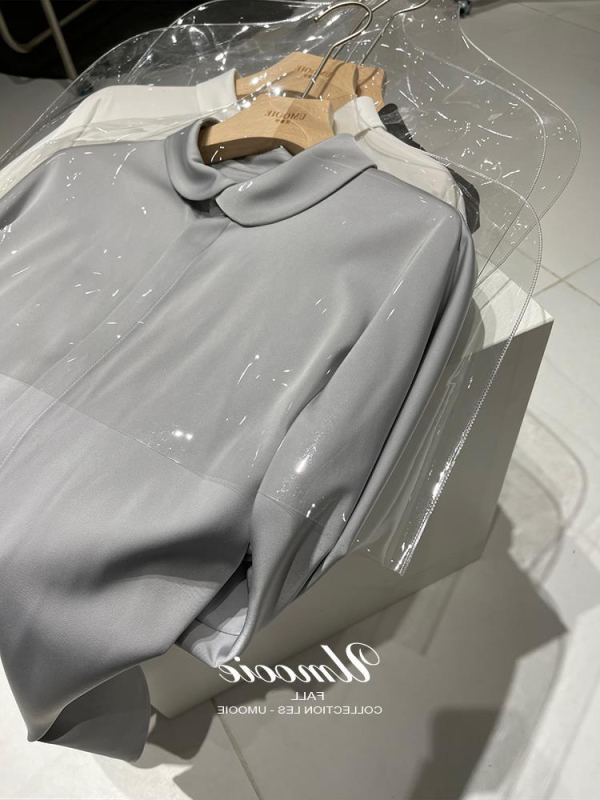 Női mulberry selyem ing, 2023 tavasz–ősz, elegáns butik felső üzleti viselethez