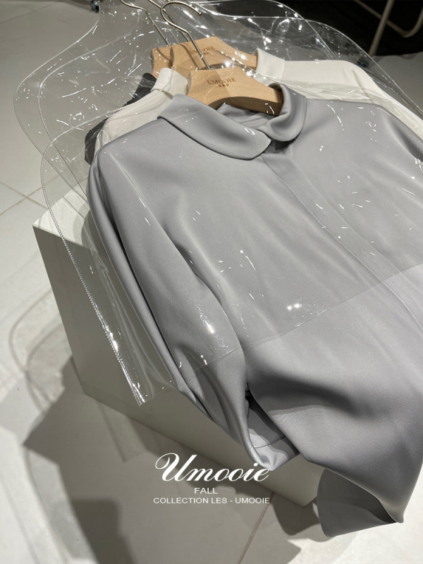 Női mulberry selyem ing, 2023 tavasz–ősz, elegáns butik felső üzleti viselethez