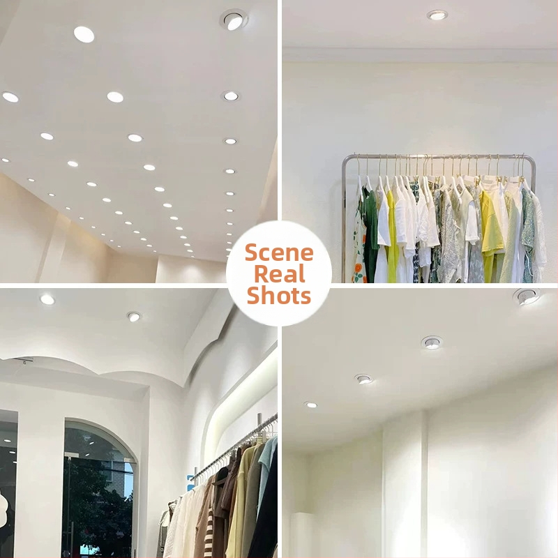 NVC Lighting Προβολέας LED με μακρύ σωληνάκι σε σχήμα ελέφαντα, εντοιχισμένος οροφής, υψηλό CRI, φόντο τοίχου καταστήματος ρούχων