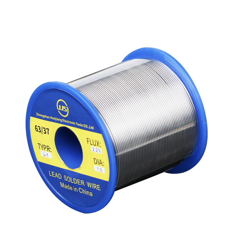 Spájkovací drôt 63/37, vysoká čistota, 0,8–1,0 mm, veľká rolka 500 g, spájka s kolofónovým jadrom na opravy