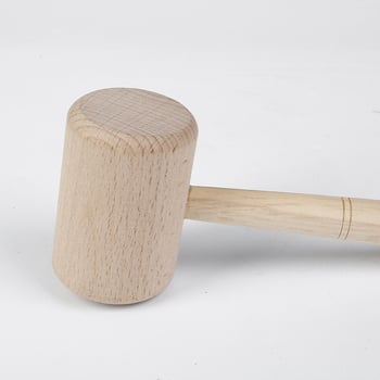 Ξύλινο σφυρί από beech για δέρματα - χειροποίητο DIY