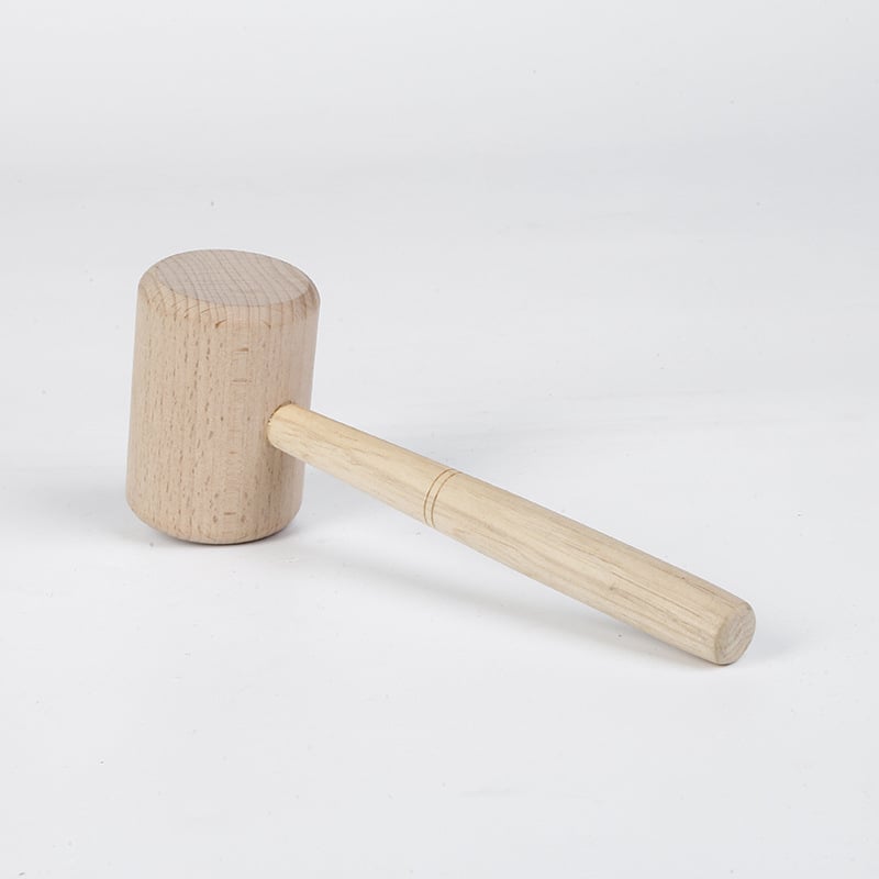 Ξύλινο σφυρί από beech για δέρματα - χειροποίητο DIY