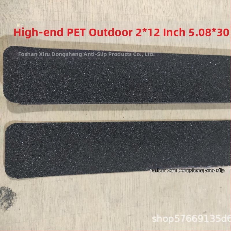 PET лента за външно полагане, черна матова, антихлъзгаща, PEVA, 2×12 in (5.08 × 30.48 cm)