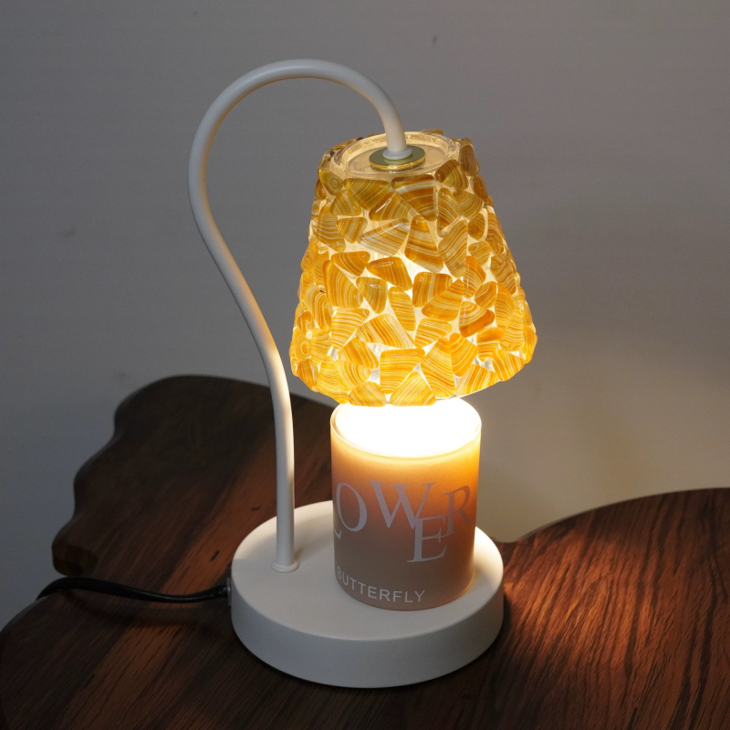 Lampa na tavenie vosku Shell Aromaterapia Spálňová vôňa Stolová lampa Teplá lampa Retro Bezplameňová taviaca lampa na sviečky Darček na narodeniny