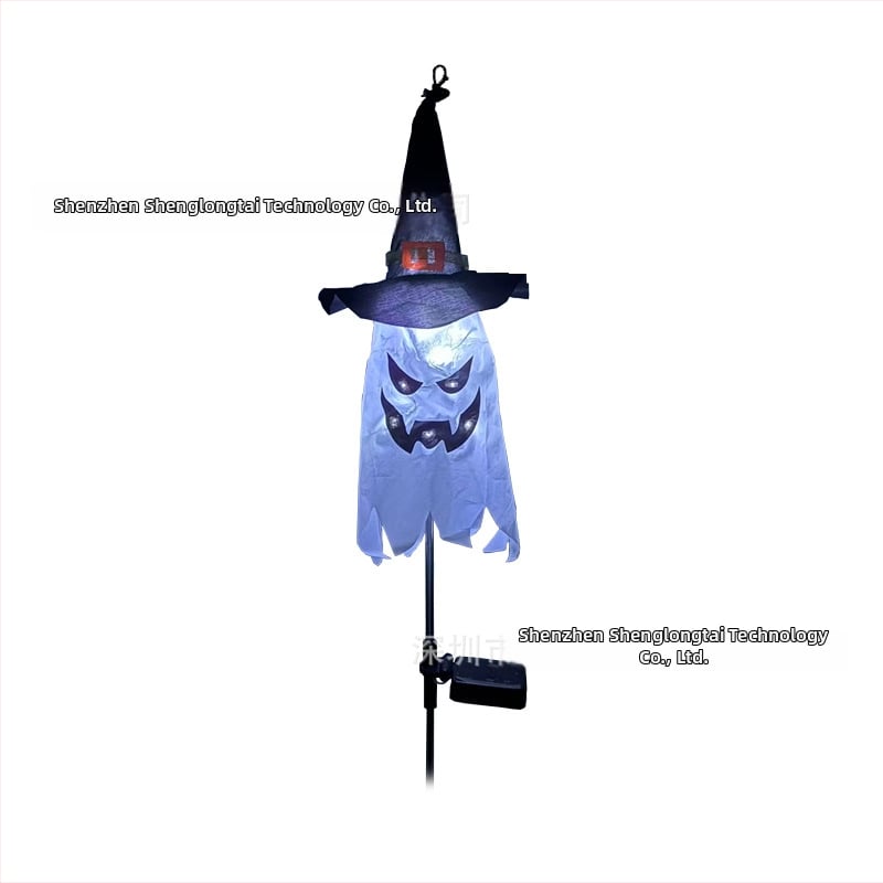 Νέα LED ηλιακά διακοσμητικά φώτα Halloween με 4 φαναράκια κολοκύθας σε σκούρο ρόδο, IP65 αδιάβροχα, χωρίς καλώδια
