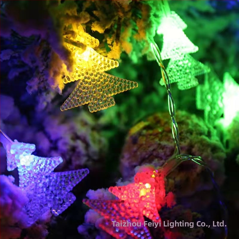 LED φωτάκια για χριστουγεννιάτικό δέντρο, 100 LED, αστέρια, αναβοσβήνουν, IP65, μήκος 3 m εξωτερική διακόσμηση