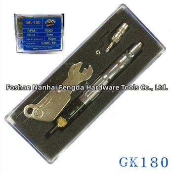 GK-180 Βαριά πνευματική γλυφτική πένα για τρίψιμο και γυάλισμα καλουπιών, κοσμημάτων, μετάλλων και λίθων