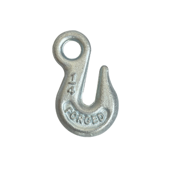 Eye-type grappling hook, sliding eye hook, galvanized claw hook, cargo hook and lifting hook with eye ring