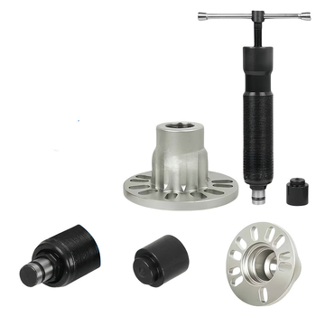 Sada hydraulického náradia na nápravy kolies 10 t – 3-dielna sada na demontáž náboja a sťahovák prevodovky