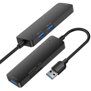 Type-C docking stanica s čitačem kartica — USB pet-in-one hub za stolno računalo, telefon i prijenosno računalo