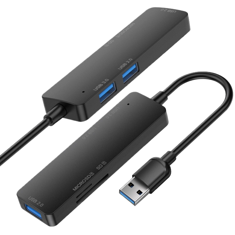 Type-C docking stanica s čitačem kartica — USB pet-in-one hub za stolno računalo, telefon i prijenosno računalo