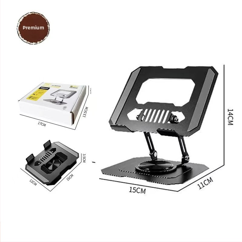 Suport pentru tablete din oțel carbon – rotativ la 360°, multifuncțional, pliabil și portabil, compatibil cu tablete, iPad și telefoane