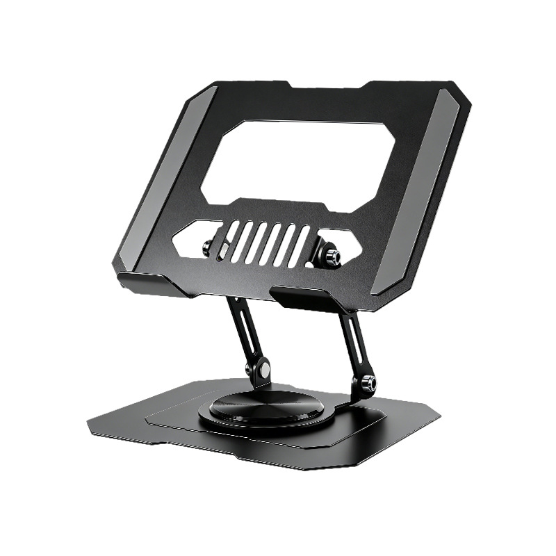 Suport pentru tablete din oțel carbon – rotativ la 360°, multifuncțional, pliabil și portabil, compatibil cu tablete, iPad și telefoane