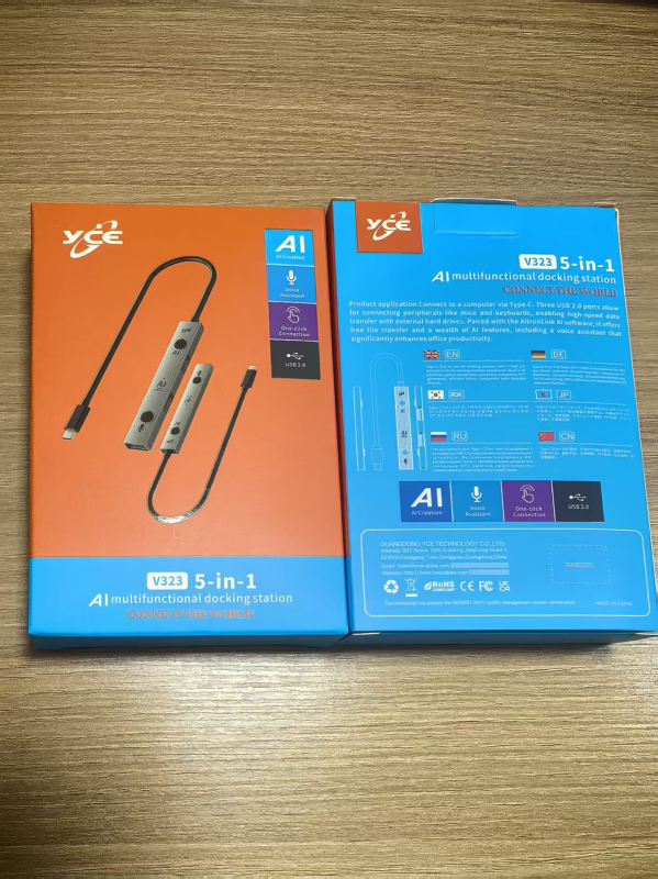 AI-vezérelt USB-C intelligens hub beszéd-alapú fordítással 146 nyelvre