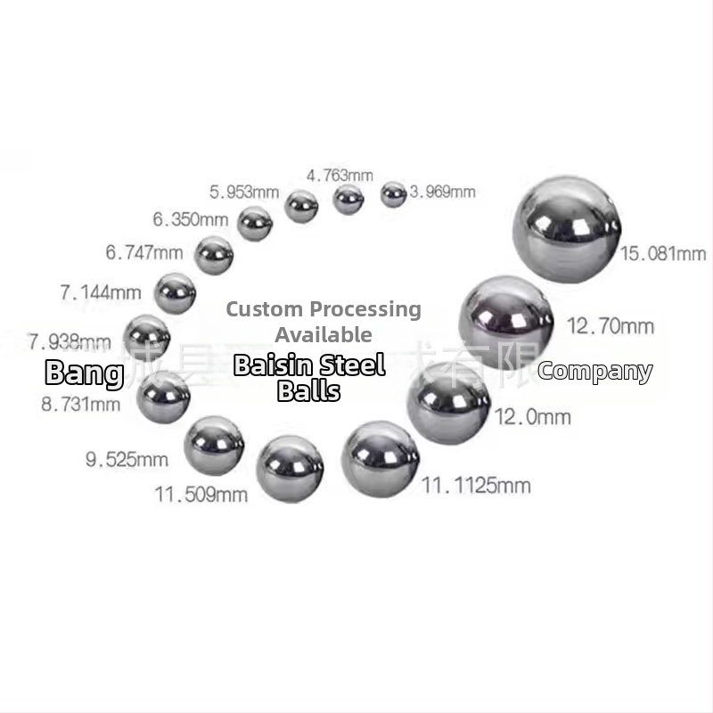 Guľôčky z nehrdzavejúcej ocele 304, veľkosti 11 mm, 11,5 mm, 12 mm, 12,7 mm, 13 mm, 14 mm, 15 mm