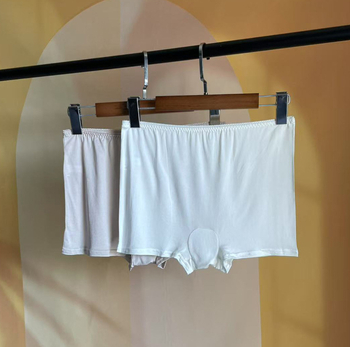 Boxeri de damă cu talie medie, 100% mătase Mulberry, tricotate, opace, respirabile