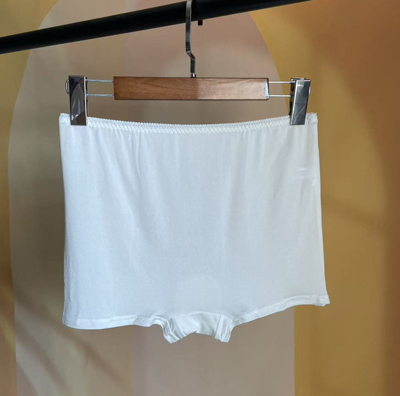 Boxeri de damă cu talie medie, 100% mătase Mulberry, tricotate, opace, respirabile