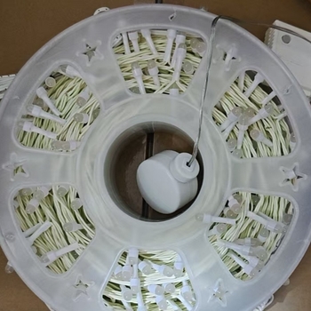 F8 LED γραμμικά φώτα αλυσίδας, 50m/80m, εξωτερική χριστουγεννιάτικη διακόσμηση, IP44 προστασία, λευκοί LED δίσκοι