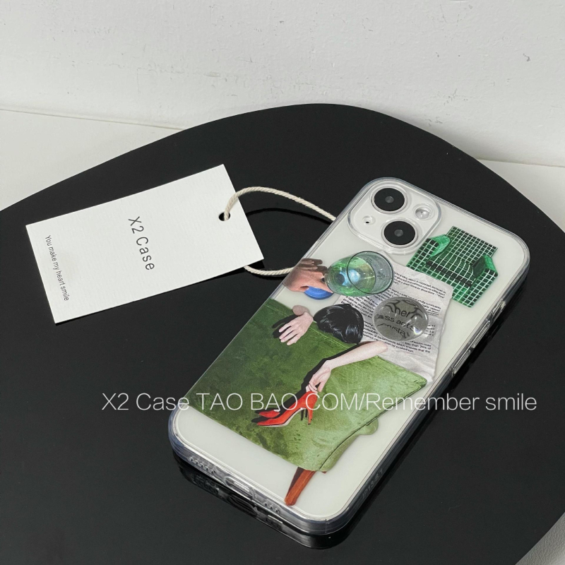 Θήκη σιλικόνης για iPhone με μινιμαλιστικό εικονογραφικό σχέδιο για την σειρά iPhone 11–14, XR, X, Pro και Pro Max
