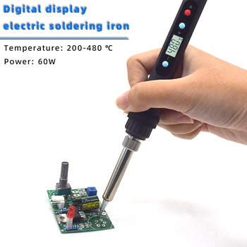Set pistol de lipit cu afișaj digital, încălzire externă, temperatură constantă, sudură de înaltă putere