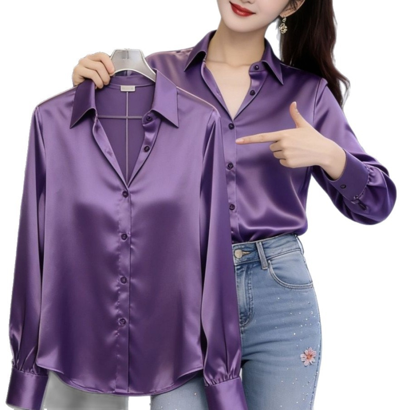 Női hosszú ujjú ing 2026 tavasz, koreai stílusú elegáns felső, minimalist, magas minőség