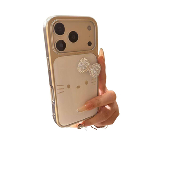Θήκη για iPhone 17/16 Pro Max σε στυλ Ins, χαριτωμένο γατάκι με φουντωτή μπάλα από γούνες, ανθεκτικό σε γρατζουνιές, γυναικείο στυλ
