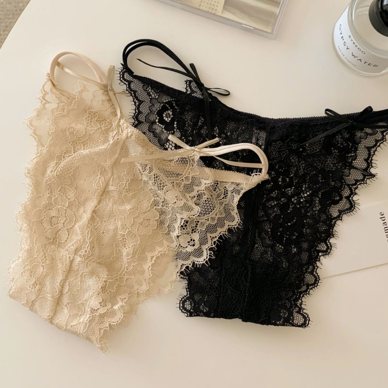 Csipkés szexi női alsó, alacsony derekú, piros