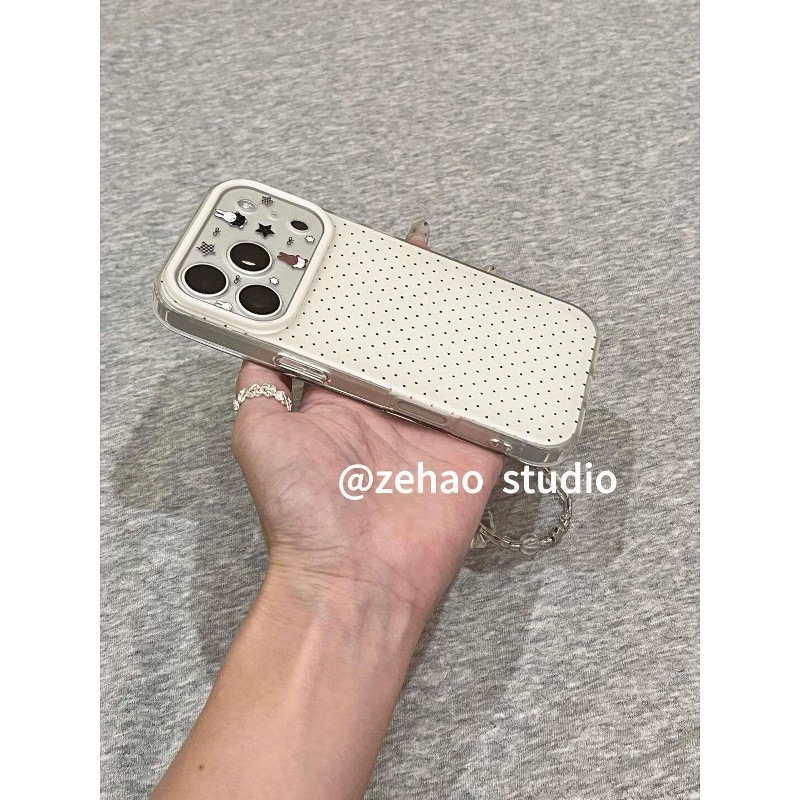 Θήκη iPhone 17 σε στυλ INS με το λαγουδάκι Miffy, διαφανής με πουά μοτίβο, πλήρης κάλυψη και ακριβείς τομές