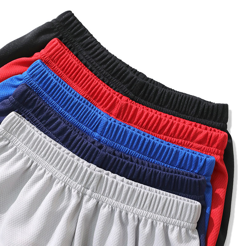 Gyerekeknek szóló gyorsan száradó nyári sport shortok, uniszex, 5 darabos készlet, csíkos és egyszínű
