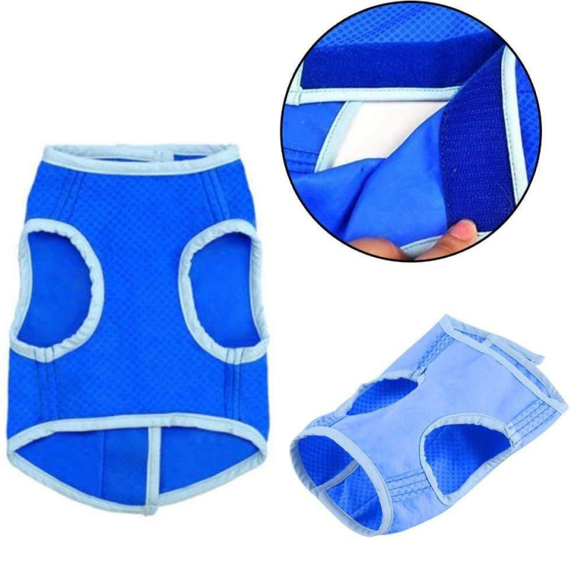 Chladiaca vesta pre psov, letné oblečenie pre domáce zvieratá absorbujúce pot