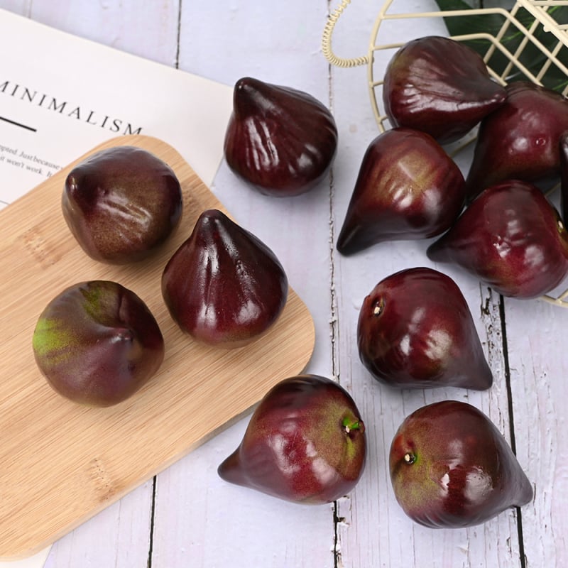 Fruct de smochin realist pentru decor de cameră, recuzită și jucărie educativă; recuzită pentru fotografie cu platou de fructe