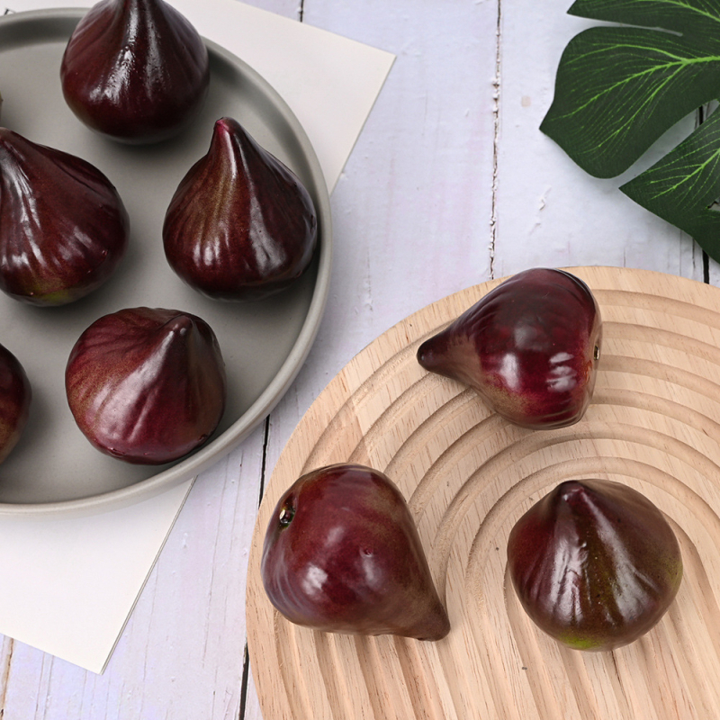 Fruct de smochin realist pentru decor de cameră, recuzită și jucărie educativă; recuzită pentru fotografie cu platou de fructe