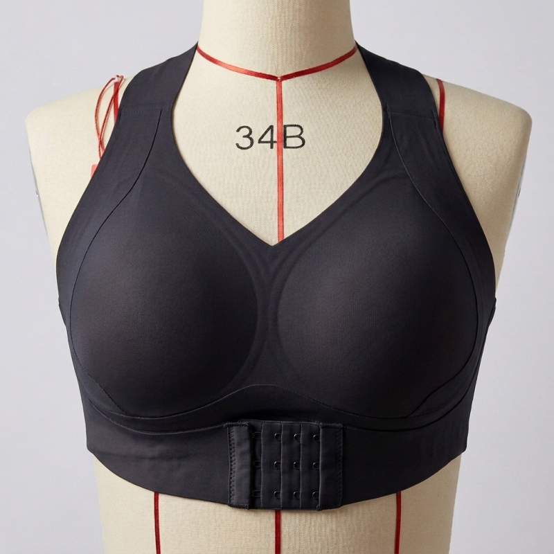 Maikaye Bežični grudnjak bez žice, s halter izrezom, jednoplošni oblik, modelirane šalice za velik bust