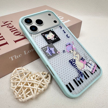 Divatos, könnyed érzetű telefontok karikatúra figurákkal, iPhone 17 Pro Max kompatibil, ütésálló védelem.