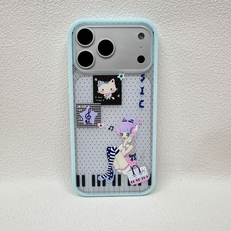 Divatos, könnyed érzetű telefontok karikatúra figurákkal, iPhone 17 Pro Max kompatibil, ütésálló védelem.